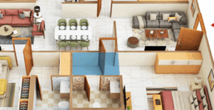 3BHK Floor Plans Brigade Gateway