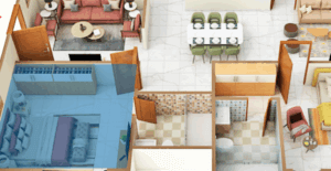 3BHK Floor Plans Brigade Gateway