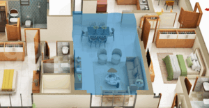 3BHK Godrej Majesty 1643sqft